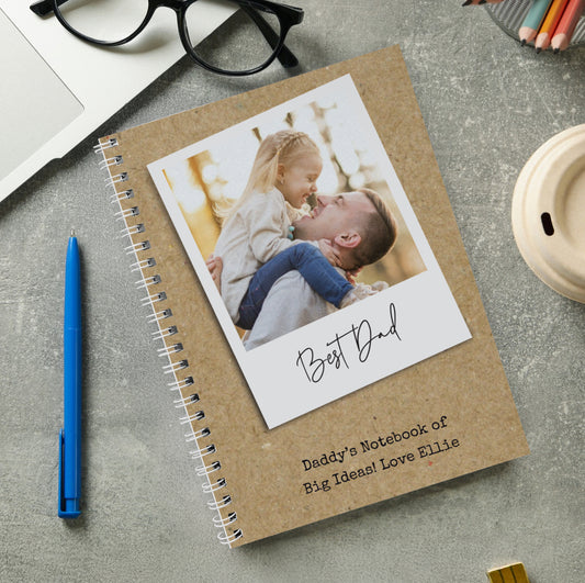 Personalised Photo Upload Polaroid Notebook