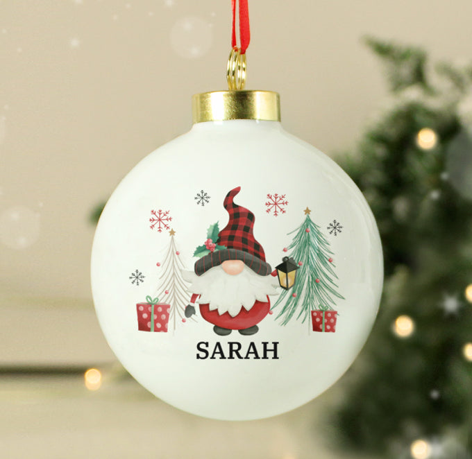 Personalised Gonk Christmas Bauble