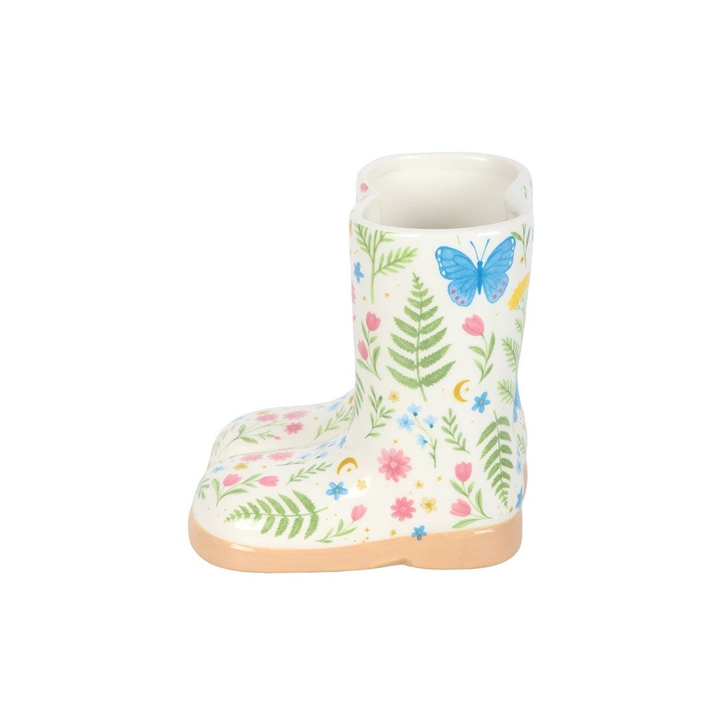 Luna Bloom Floral Print Welly Boot Planter