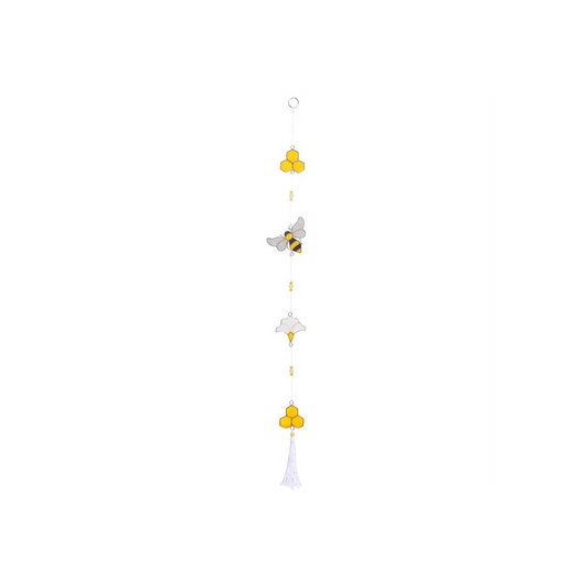 String of Bee and Honeycomb Suncatchers