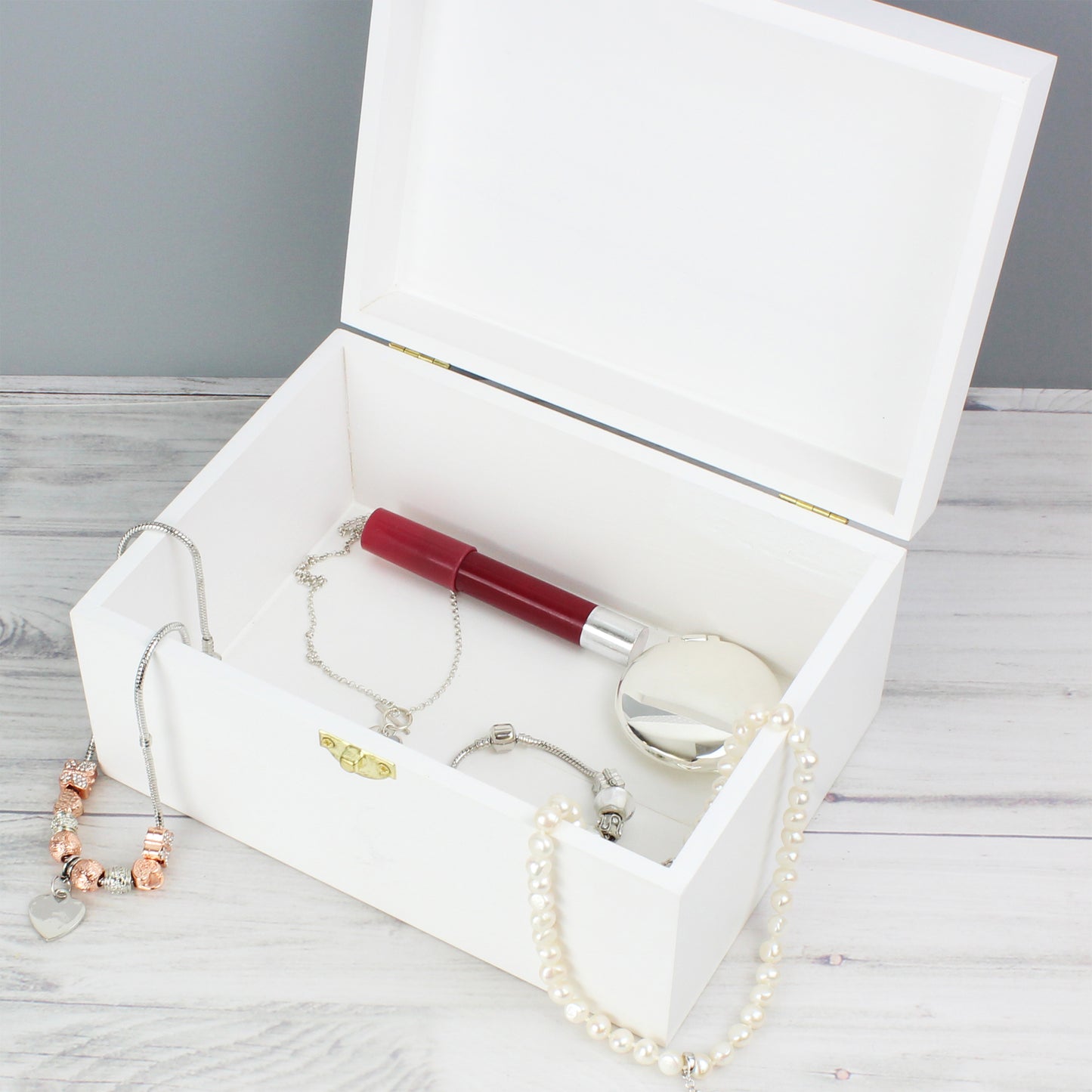 Personalised Floral Wooden Keepsake Box