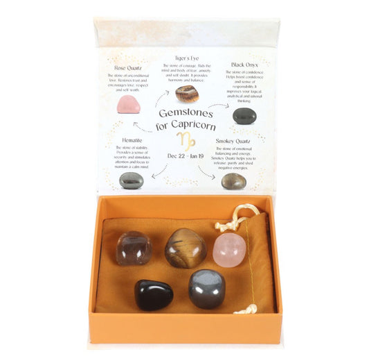 Capricorn Crystal Tumblestone Set