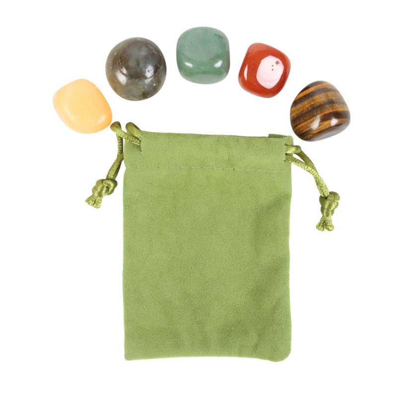 Leo Crystal Tumblestone Set