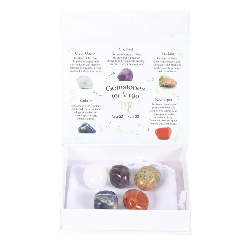 Virgo Crystal Tumblestone Set