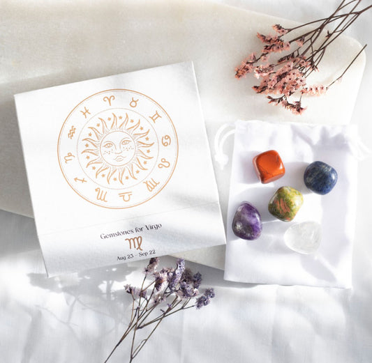 Virgo Crystal Tumblestone Set