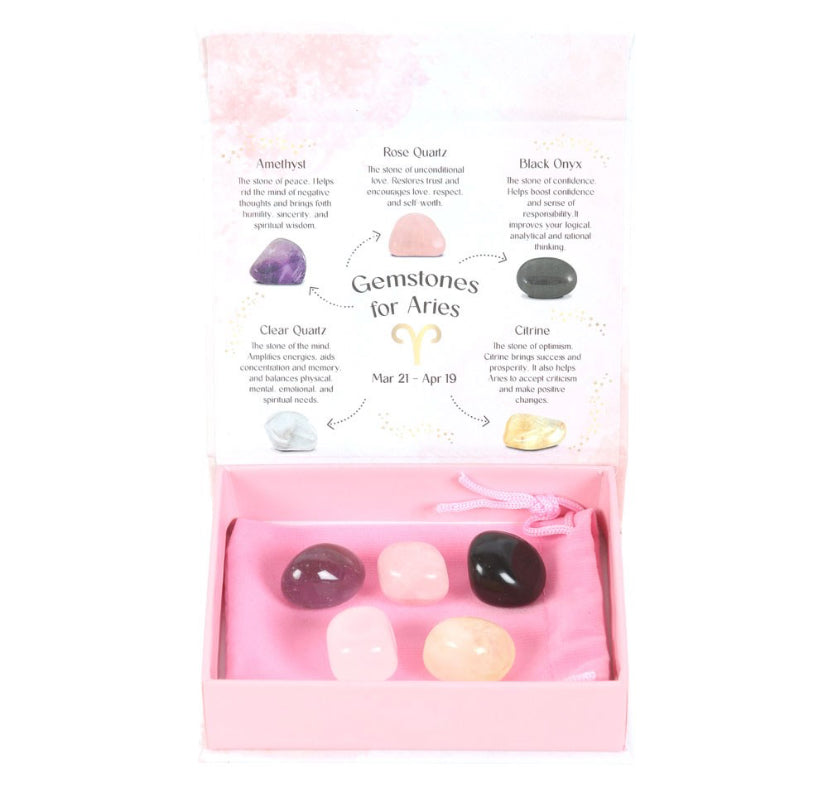 Aries Crystal Tumblestone Set