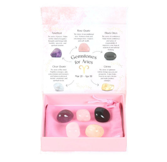 Aries Crystal Tumblestone Set