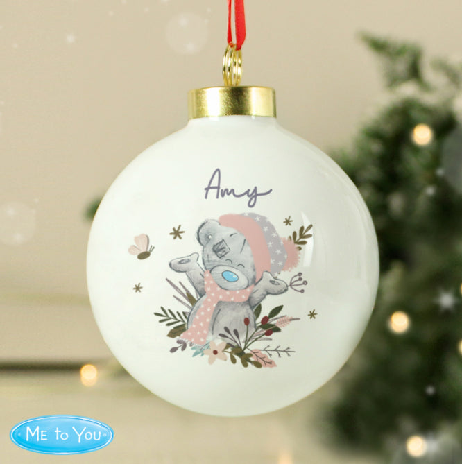 Personalised Me to You Cosy Winter Bauble