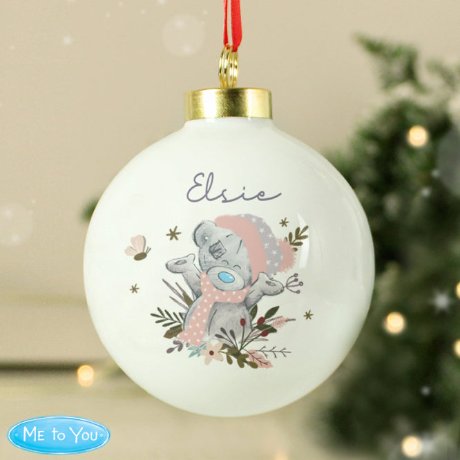Personalised Me to You Cosy Winter Bauble
