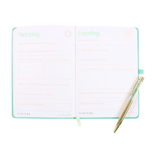 A5 Wellness Journal with Aventurine Pen