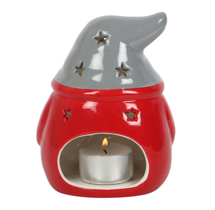 Red and Grey Gonk Tealight Holder