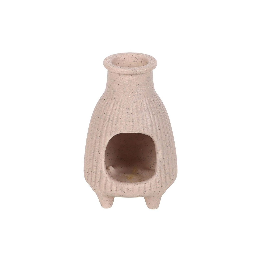 Greige Ribbed Palo Santo Burner