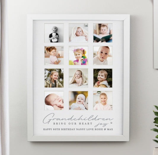 Personalised Grandchildren White Multi Photo Frame