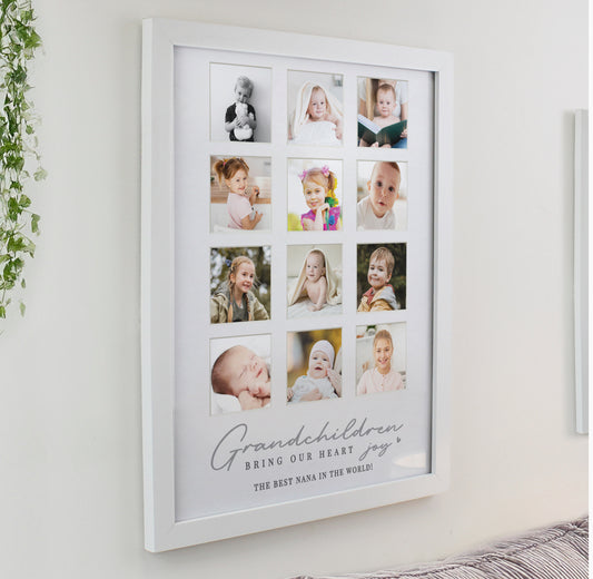 Personalised Grandchildren White Multi Photo Frame