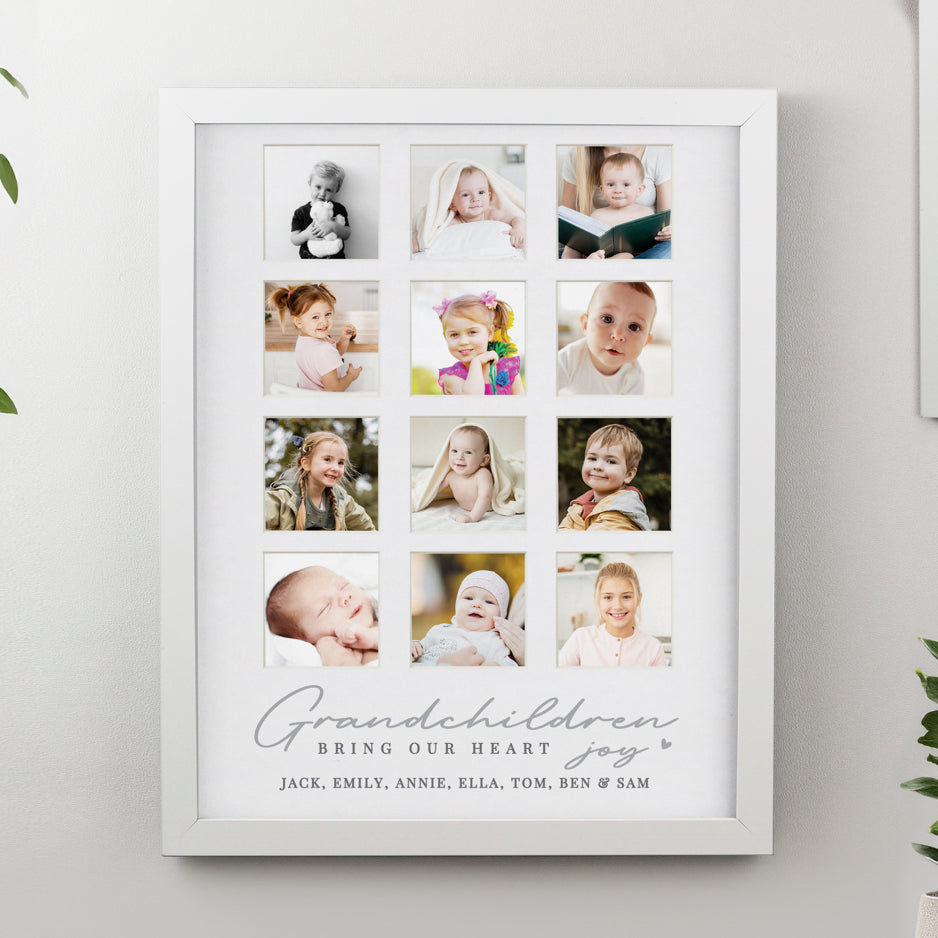 Personalised Grandchildren White Multi Photo Frame