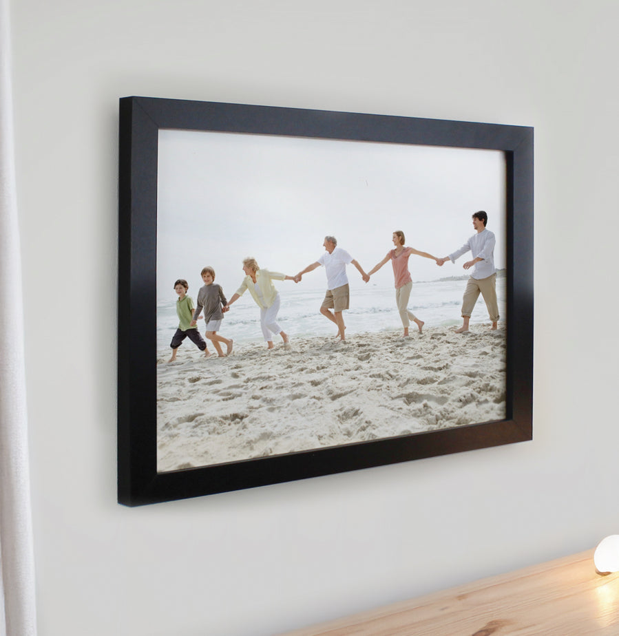 Personalised Photo Upload Black Poster Frame