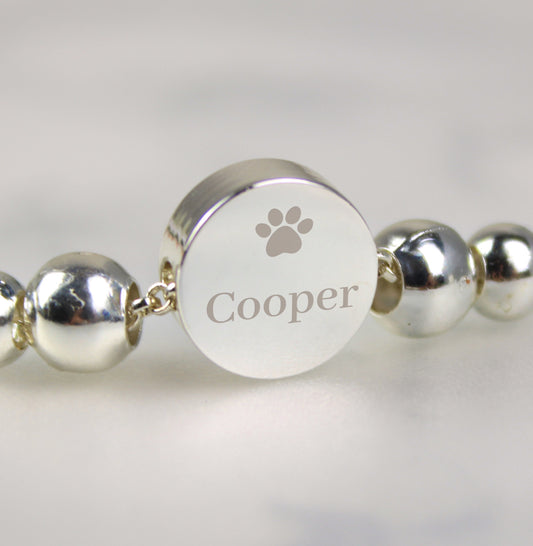 Personalised Pet Memorial Bracelet and Sentiment Card