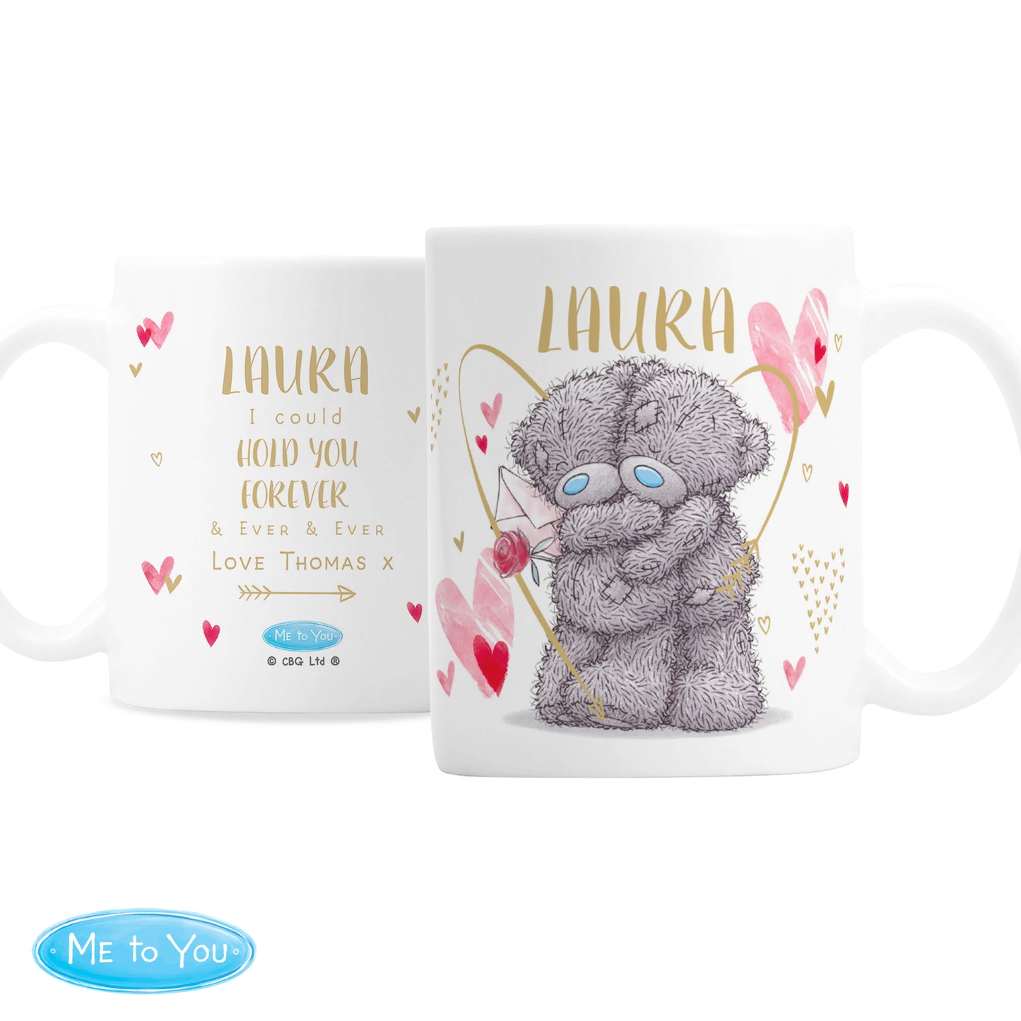 Personalised Me To You Hold You Forever Mug