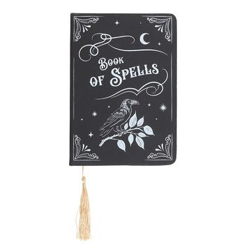 Mystic Raven Book of Spells A5 Notebook