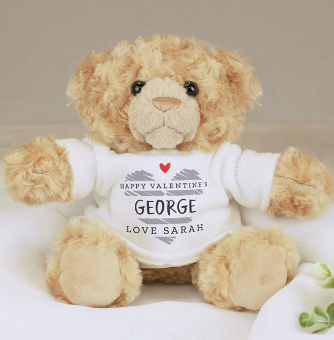 Personalised Valentine's Day Teddy Bear