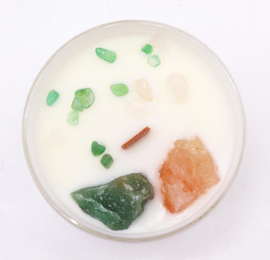 Chakra Crystal Candles - Heart Chakra