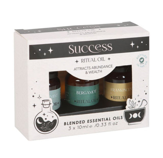 Set of 3 Success Ritual Blended Essential Oils