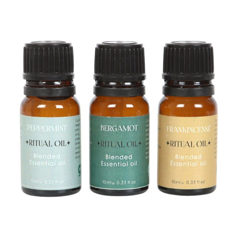 Set of 3 Success Ritual Blended Essential Oils