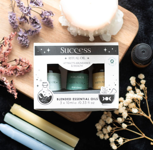 Set of 3 Success Ritual Blended Essential Oils