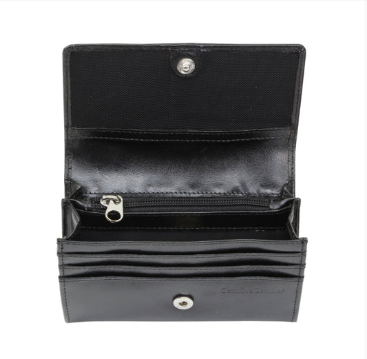 Personalised Gold Initials Black Purse