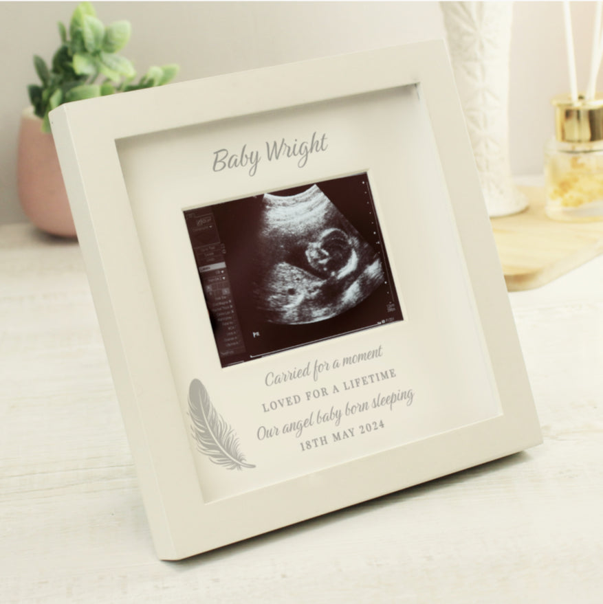 Personalised Memorial Baby Scan Photo Frame