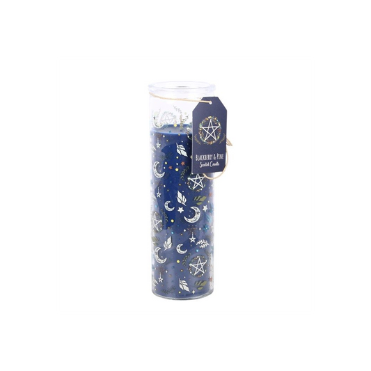 Solstice Spell Print Blackberry & Pine Tube Candle
