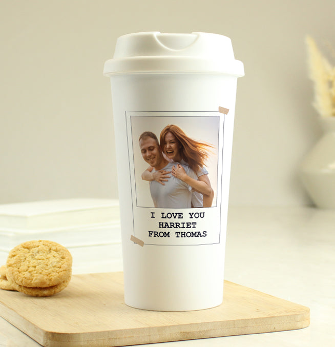 Personalised Photo Upload Travel Mug
