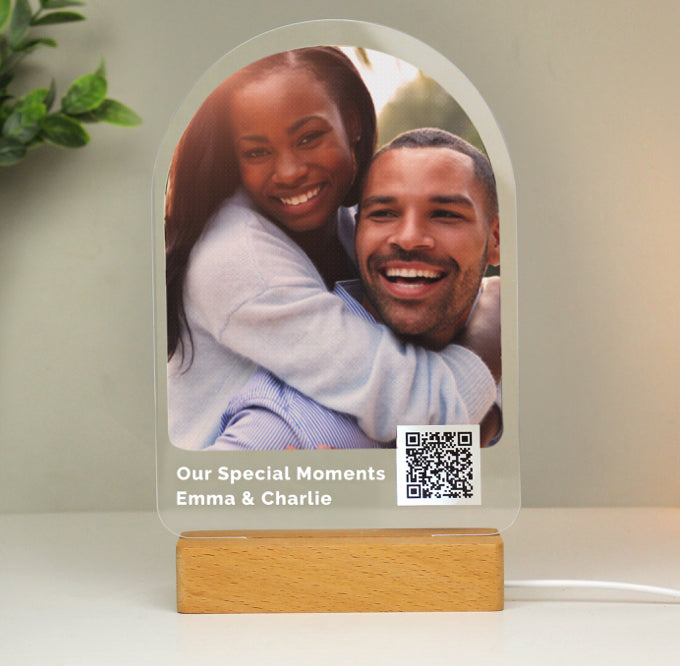 Personalised QR Photo Upload LED Light