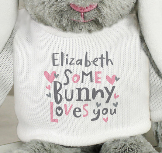 Personalised Some Bunny Loves You Bunny Rabbit