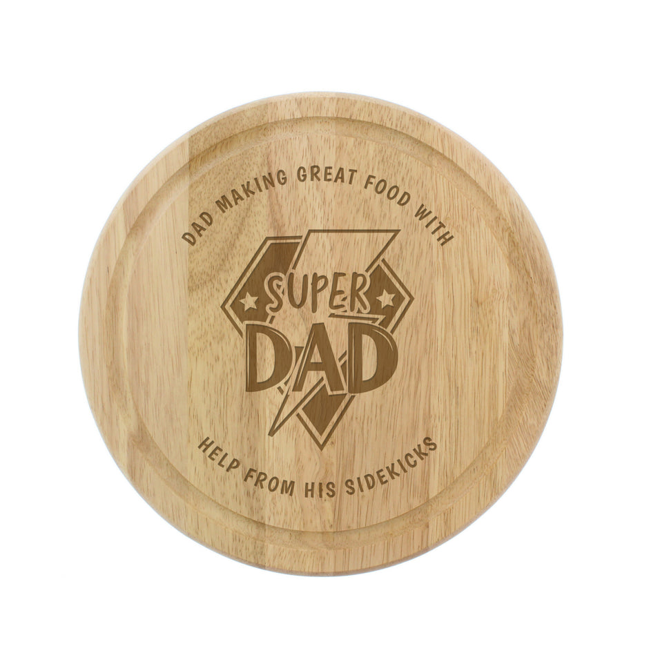 Personalised Super Dad Chopping Board