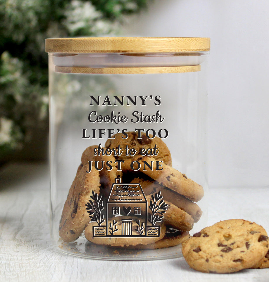 Personalised Home Glass Storage Jar