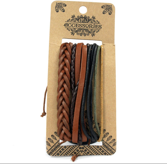 Mens Bracelet Sets - Tanned & Interesting (asst)