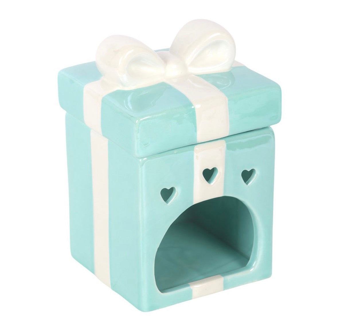 Blue Christmas Present Oil Burner