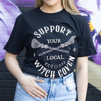 Support Your Local Witch Coven Unisex T-shirt