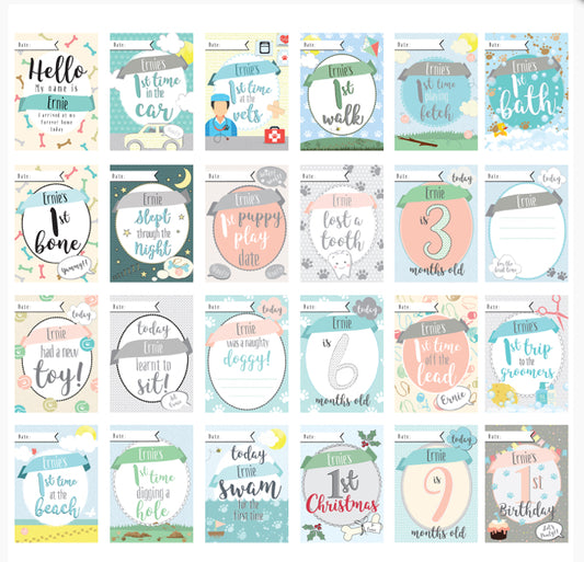 Personalised Puppy Cards: For Milestone Moments