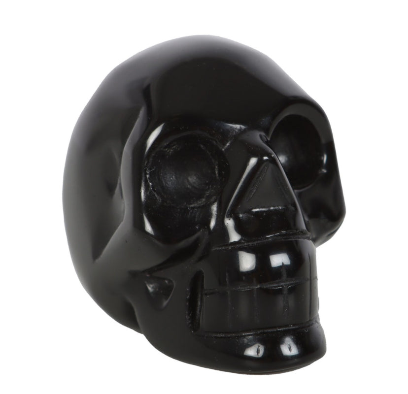Black Obsidian Crystal Skull