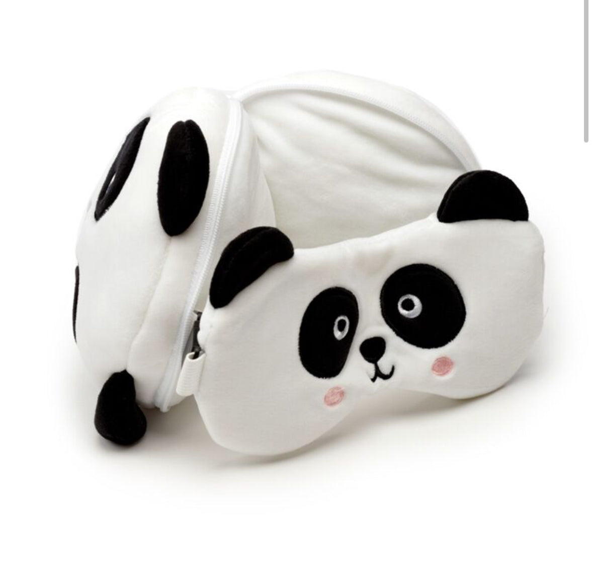Relaxeazzz Travel Pillow & Eye Mask - Panda