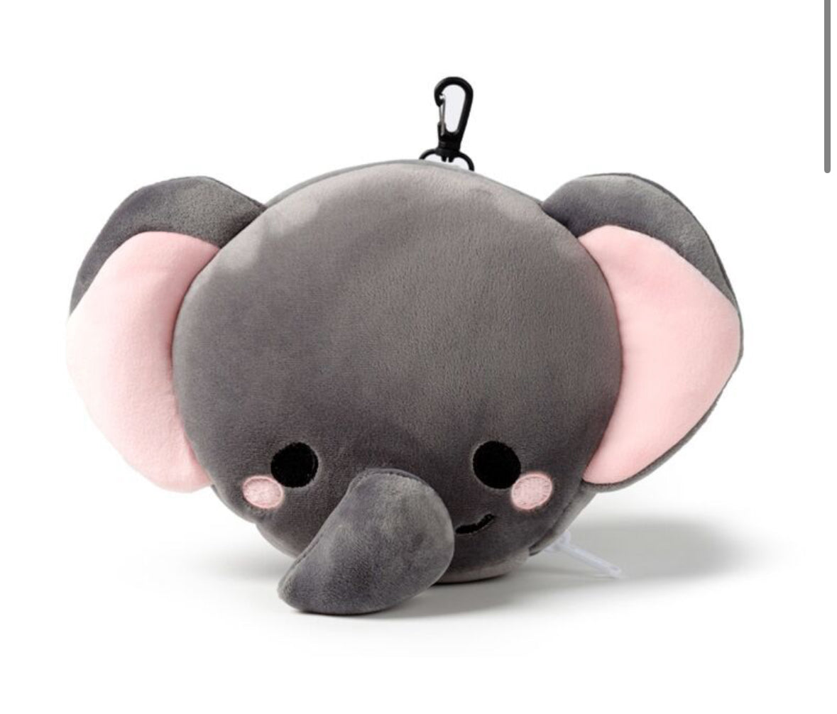 Relaxeazzz Travel Pillow & Eye Mask - Adoramals Janu the Elephant