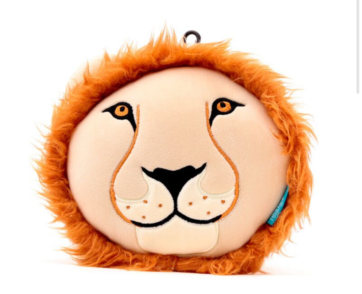 Relaxeazzz Travel Pillow & Eye Mask - Lion