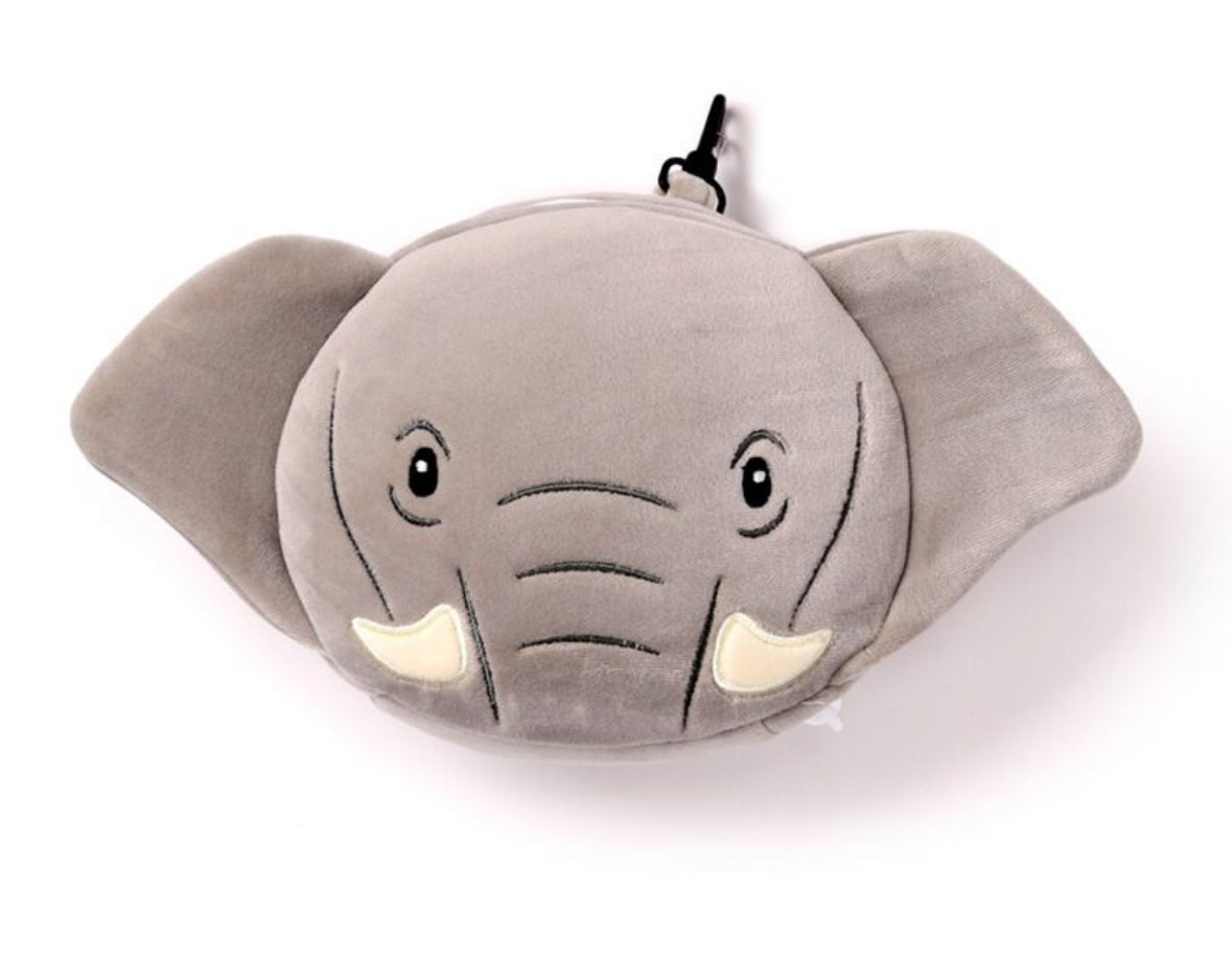 Relaxeazzz Travel Pillow & Eye Mask - Elephant