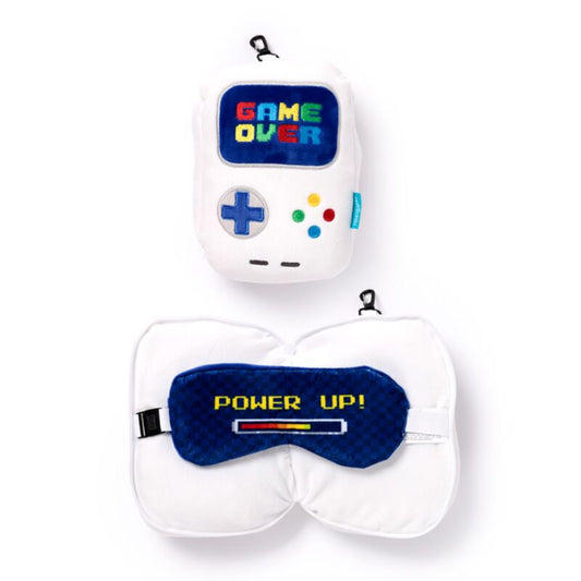 Relaxeazzz Travel Pillow & Eye Mask - Game Over