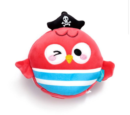 Relaxeazzz Travel Pillow & Eye Mask - Jolly Joger Pirate Bembo the Parrot