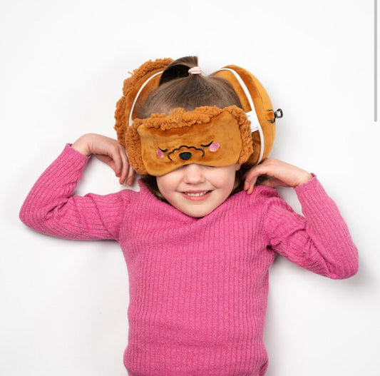 Relaxeazzz Travel Pillow & Eye Mask - Gigi the Toy Poodle
