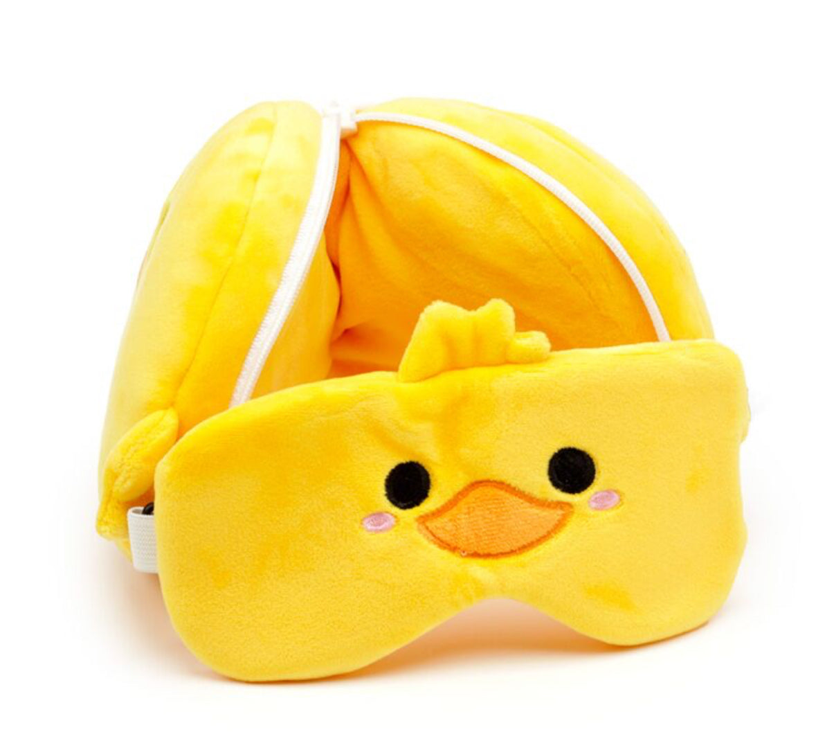 Relaxeazzz Travel Pillow & Eye Mask - Duck