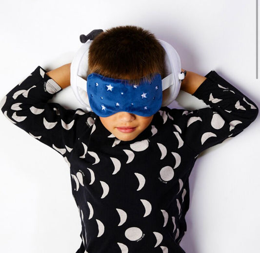Relaxeazzz Travel Pillow & Eye Mask - Space Cadet